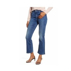High waist slim fit kick flare jeans
